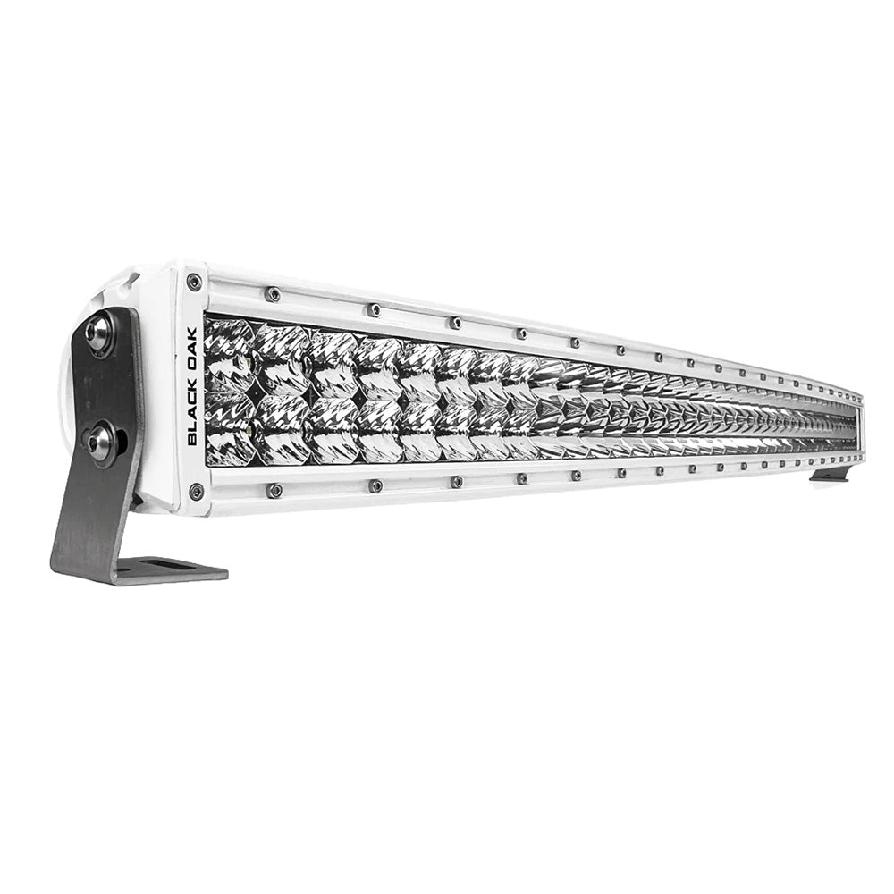 Black Oak Pro Series 3.0 Curved Double Row 40&quot; LED Light Bar - Combo Optics - White Housing [40CCM-D5OS]