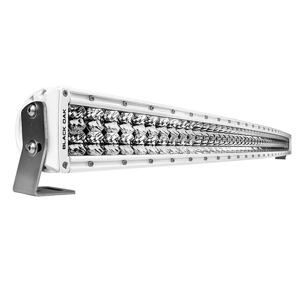 Black Oak Pro Series 3.0 Curved Double Row 50&quot; LED Light Bar - Combo Optics - White Housing [50CCM-D5OS]
