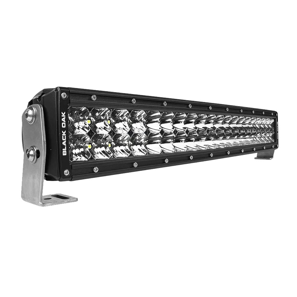 Black Oak Pro Series 3.0 Curved Double Row 20&quot; LED Light Bar - Combo Optics - Black Housing [20CC-D5OS]
