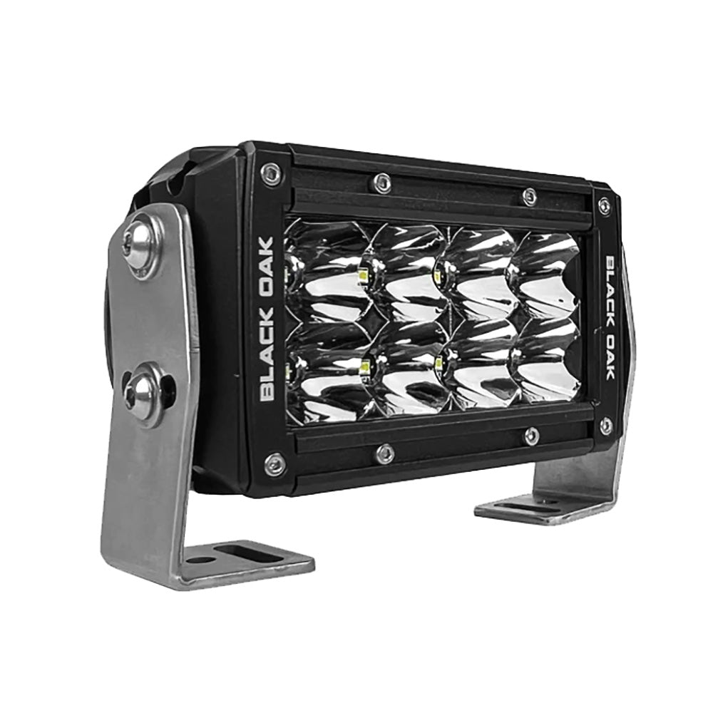 Black Oak Pro Series 3.0 Double Row 4&quot; LED Light Bar - Spot Optics - Black Housing [4S-D5OS]