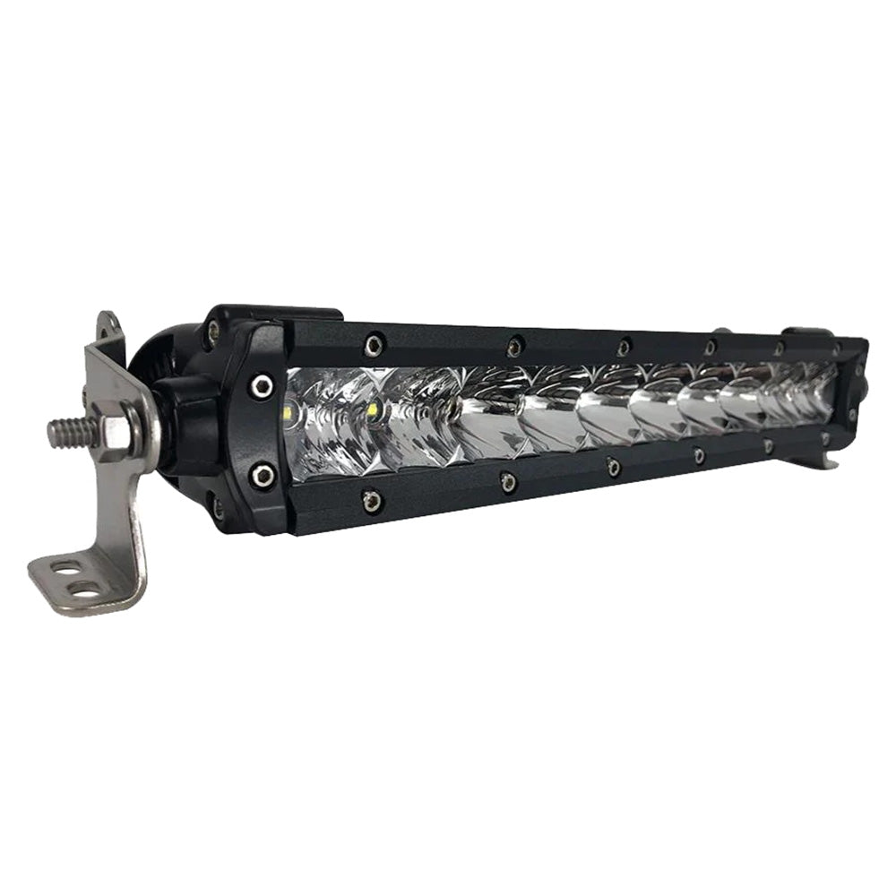 Black Oak 10&quot; Single Row LED Light Bar - Combo Optics - Black Housing - Pro Series 3.0 [10C-S5OS]