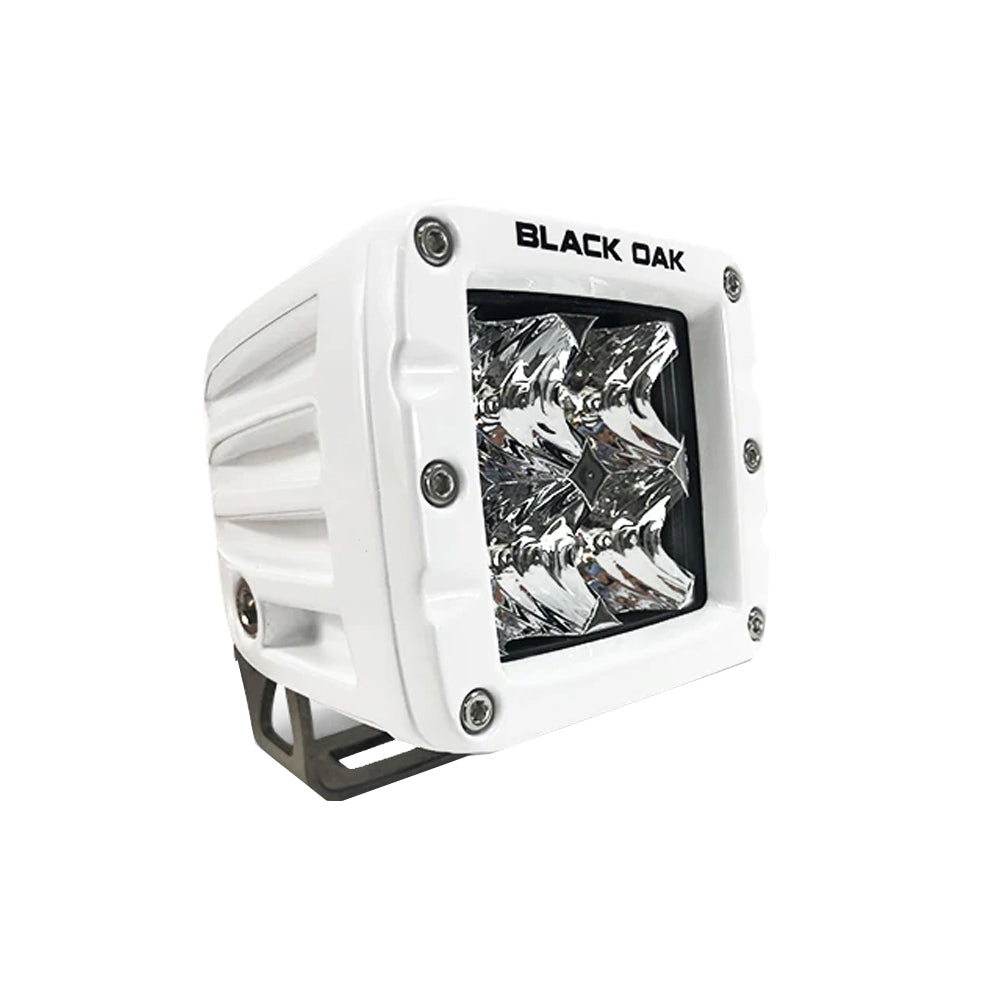 Black Oak 2&quot; Marine LED Pod Light - Spot Optics - White Housing - Pro Series 3.0 [2SM-POD10CR]