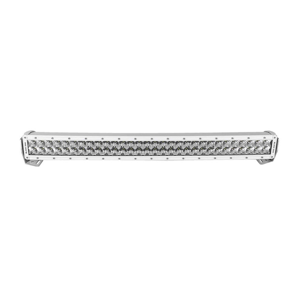 Black Oak 30&quot; Marine Curved Double Row LED Light Bar - Spot Optics - White Housing - Pro Series 3.0 [30SCM-D5OS]